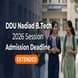 DDU Nadiad B.Tech Admission 2026 Deadline Extended; Apply by June 25